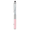 Metal Laser Pointer Stylus with Crystal Insert